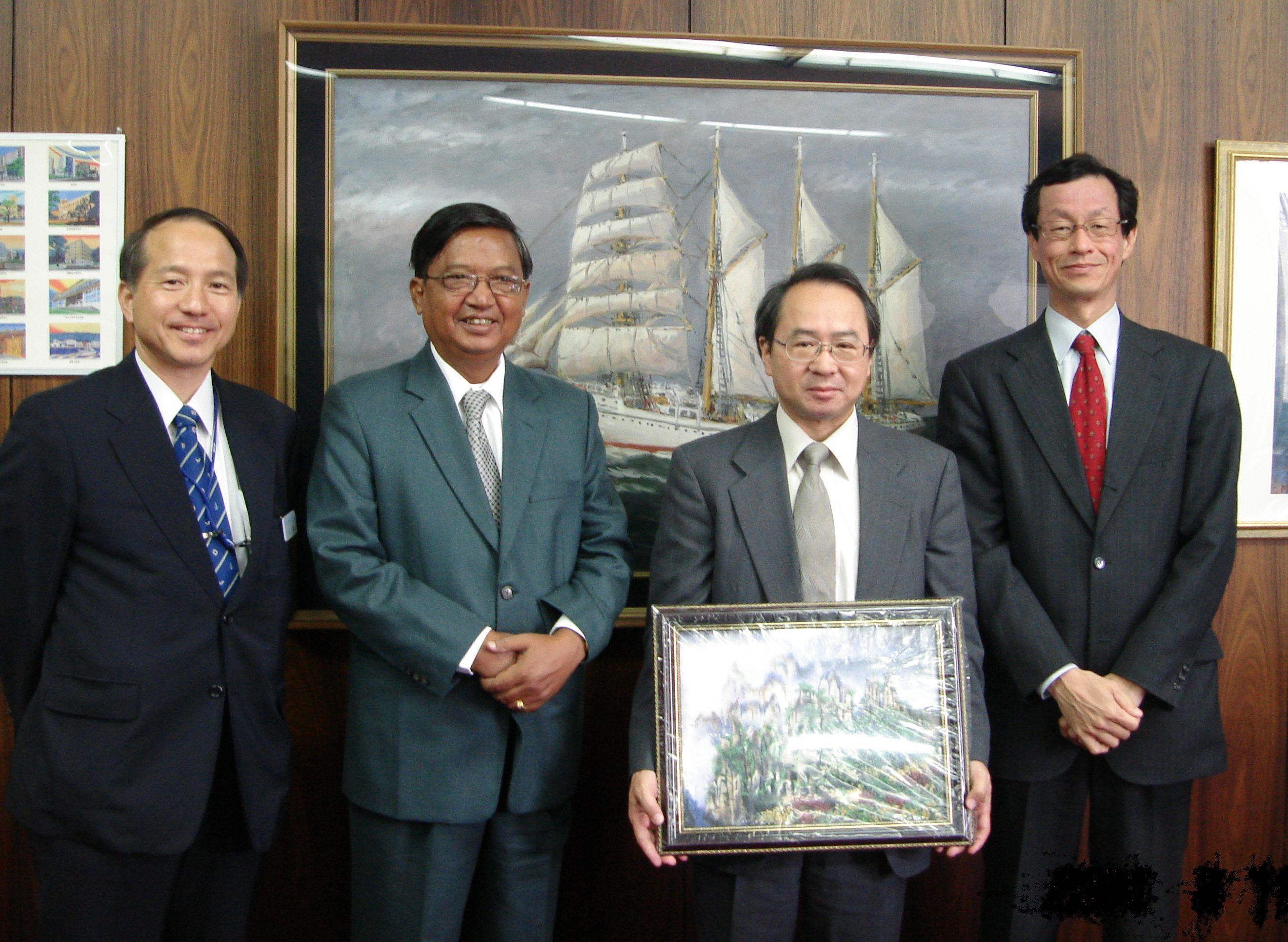 A Courtesy Visit by the President of Myanmar Maritime University