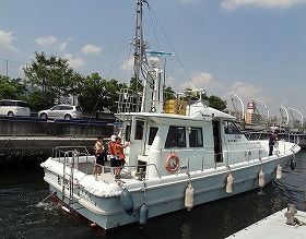 実習船「白鴎」乗船