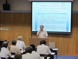小田啓二研究科長による挨拶の様子