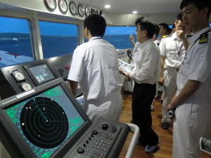 船舶操船シミュレータの見学